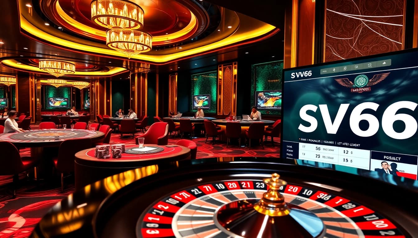 Experience thrilling gameplay at SV66 with exciting casino tables and an online gaming interface.