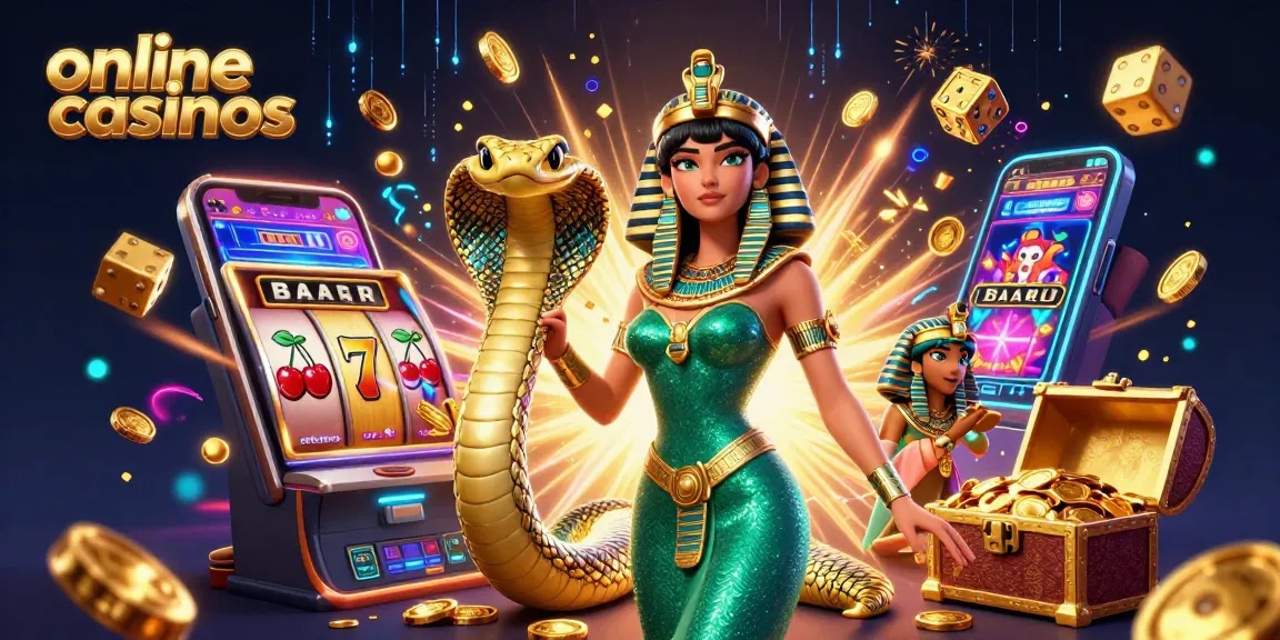 Experience the excitement of online casinos with a glamorous scene of a 3D woman, slot machines, and vibrant game elements.