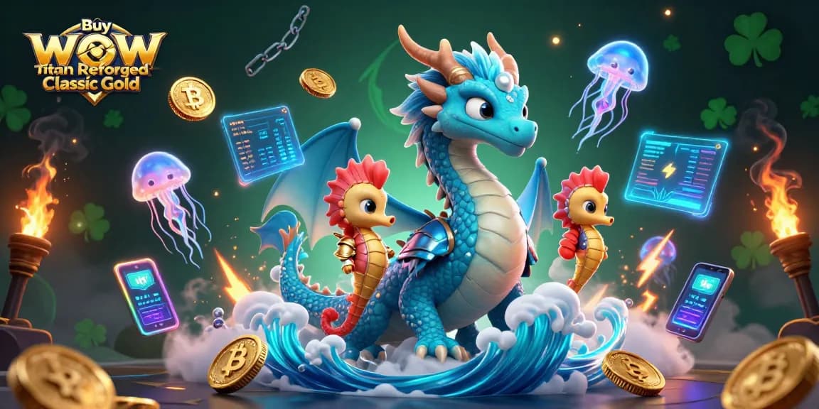 Buy WoW Titan Reforged Classic Gold, treasure hunt in a magical ocean realm.