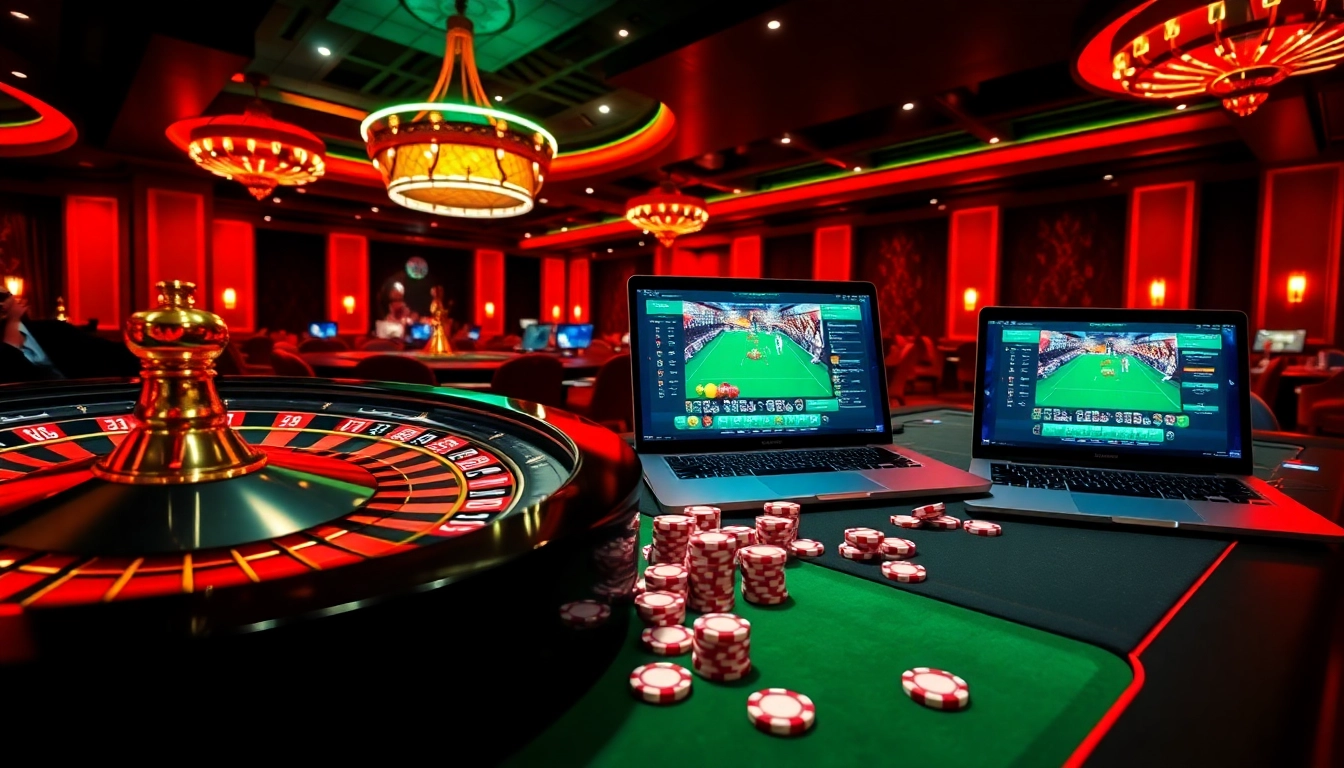 Situs Judi Bola Piala Dunia 2026 players enjoying live betting at an elegant casino table.