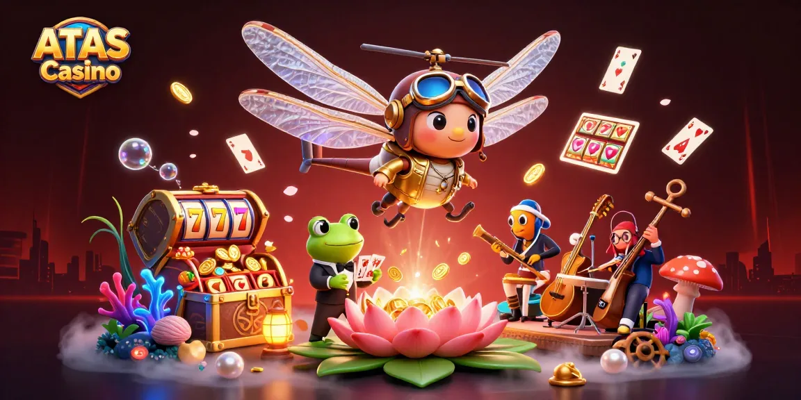 Experience exciting gaming at ATAS Casino with vibrant characters and immersive elements.