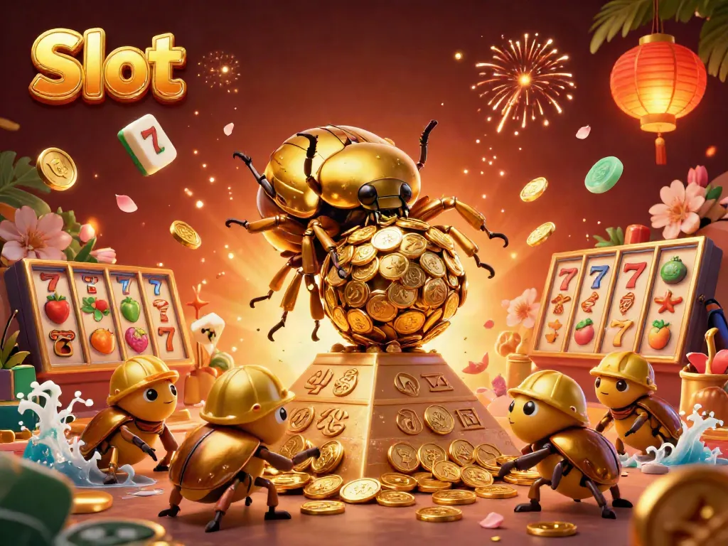 Memenangkan slot jackpot dengan gaya di kasino virtual, ditampilkan oleh karakter kreatif.