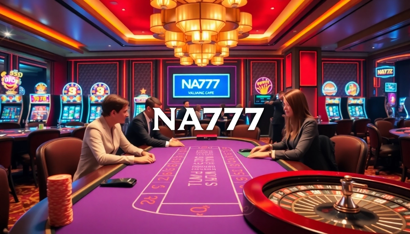 Experience the thrill of gaming at NA777's vibrant casino with professional dealers and exciting machinery.