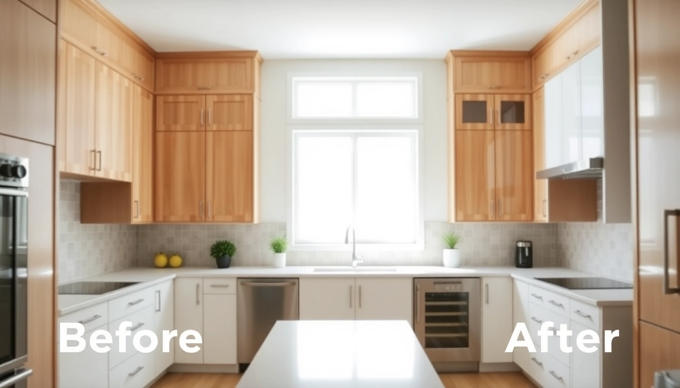 Cabinet Refacing Saint Petersburg FL showcasing a beautifully transformed kitchen with modern cabinets.