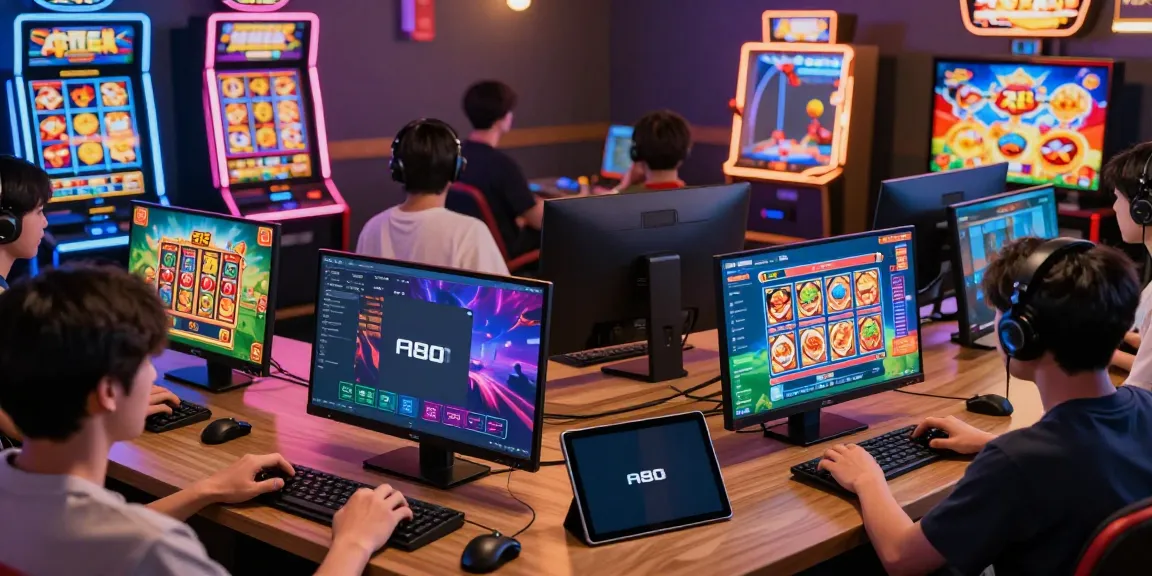 Engaged players enjoying A80's vibrant online gaming platform with diverse games.