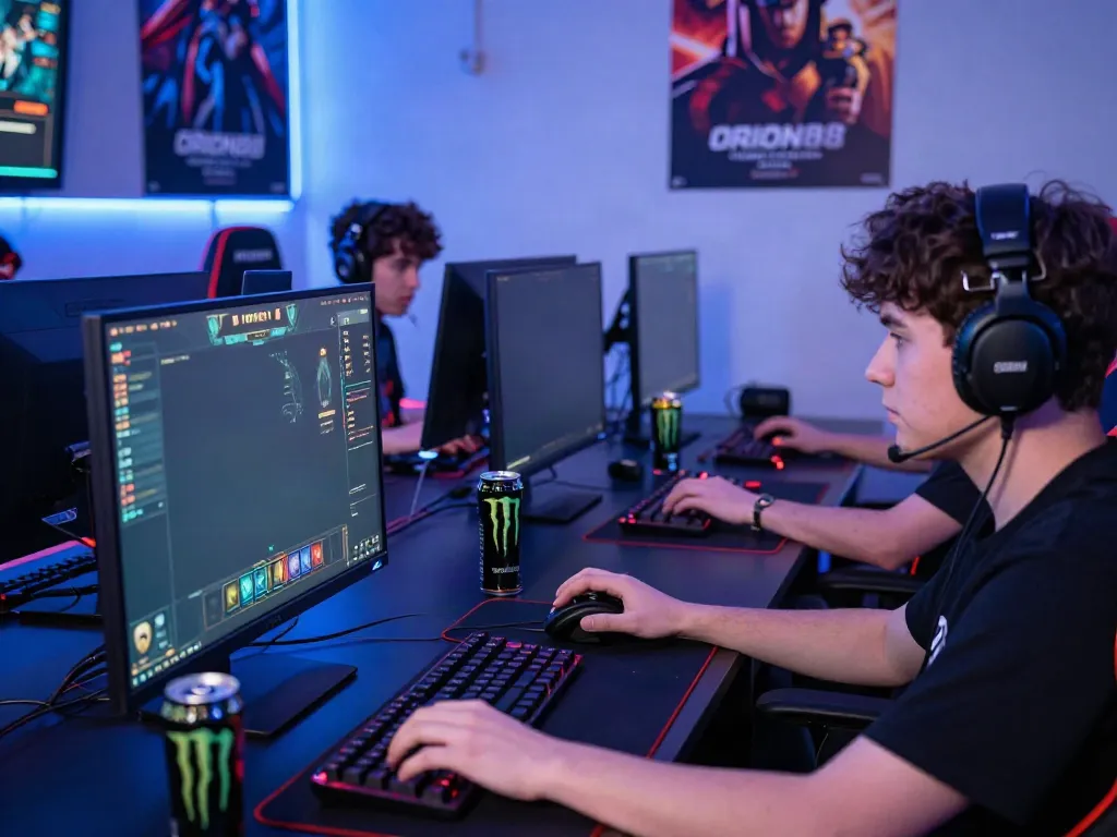 Players immersed in ORION88 online gaming, showcasing competitive gameplay atmosphere.