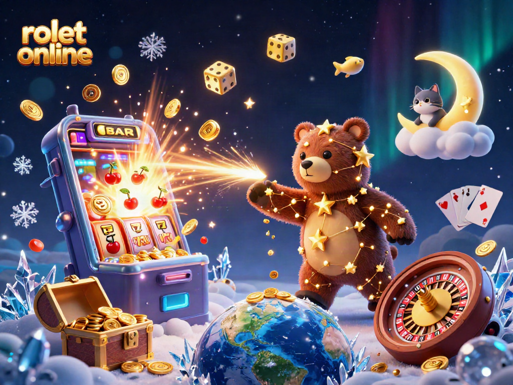 Experience rolet online excitement with a vibrant casino scene featuring engaging characters and dynamic game elements.
