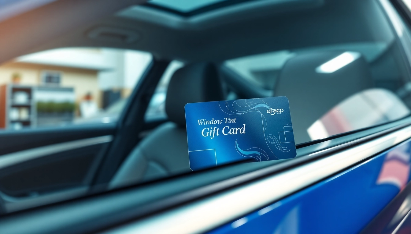 Purchase a window tint gift card to enhance your vehicle's appearance and protection.