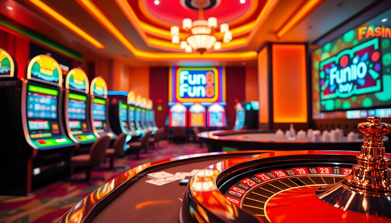 Experience the excitement of fun 88 with dynamic online casino games featuring vivid slot machines and poker tables.