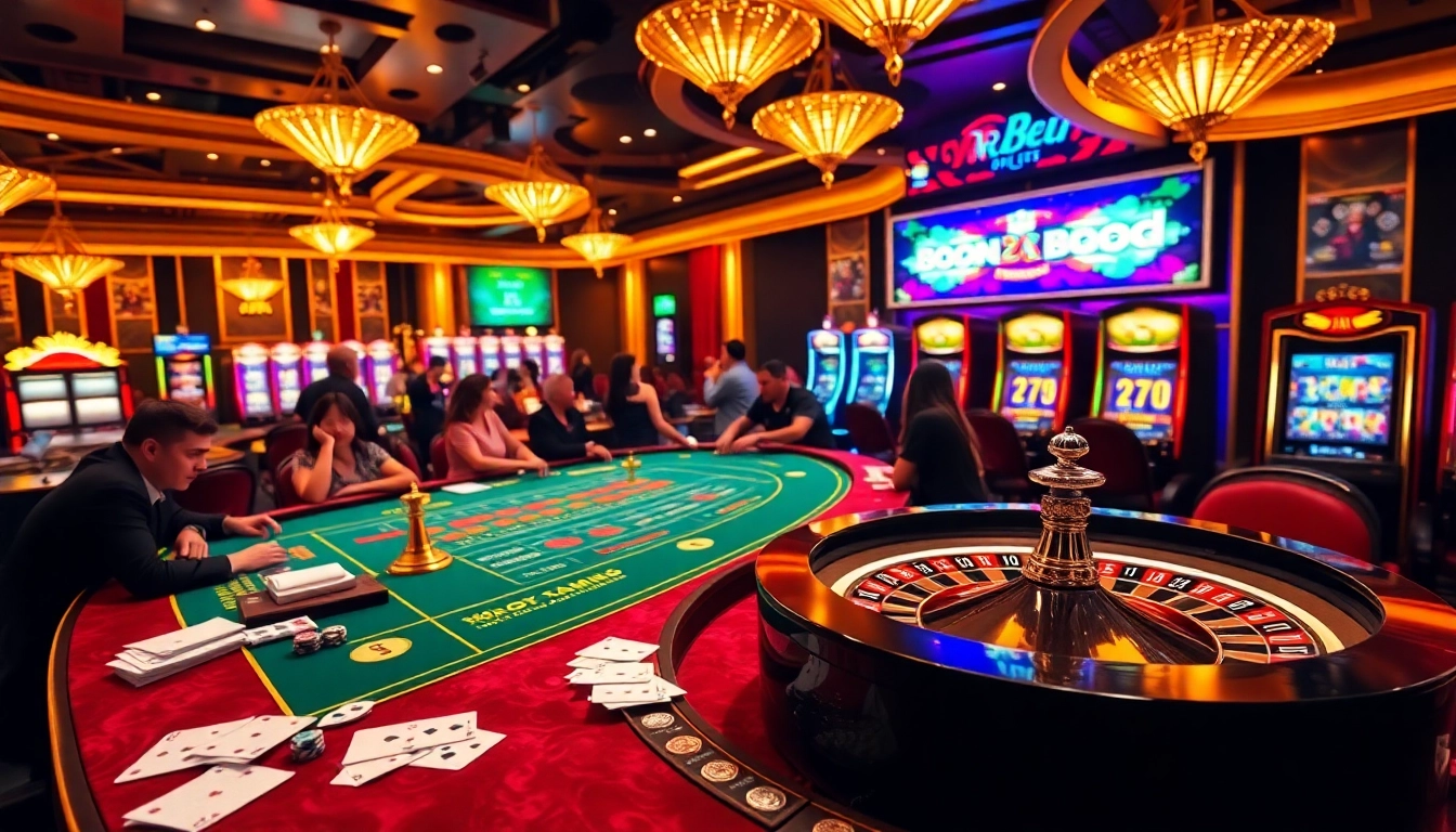 Experience thrilling gameplay at RR88 casino with vibrant action and luxurious ambiance.