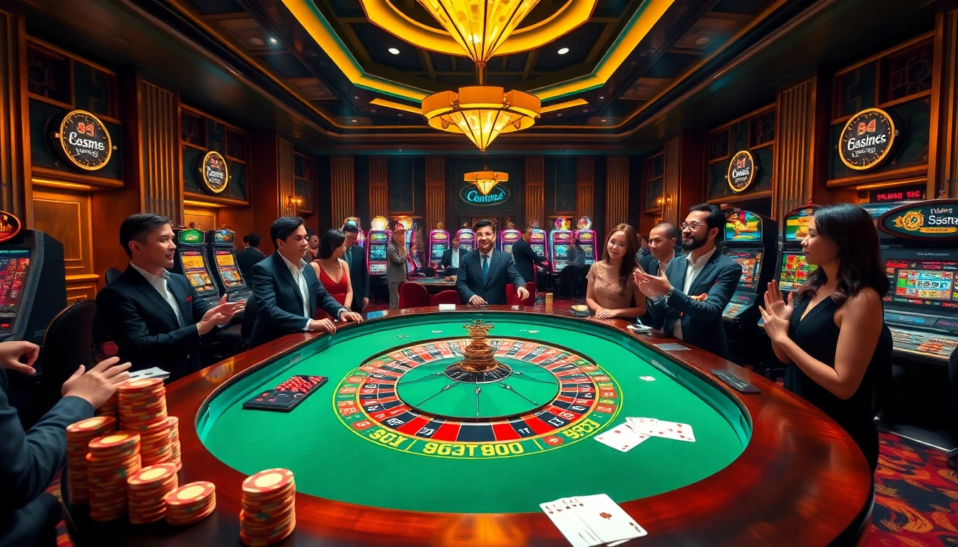 Exciting roulette action at 55win55 casino, showcasing players engaged in thrilling bets with colorful chips.